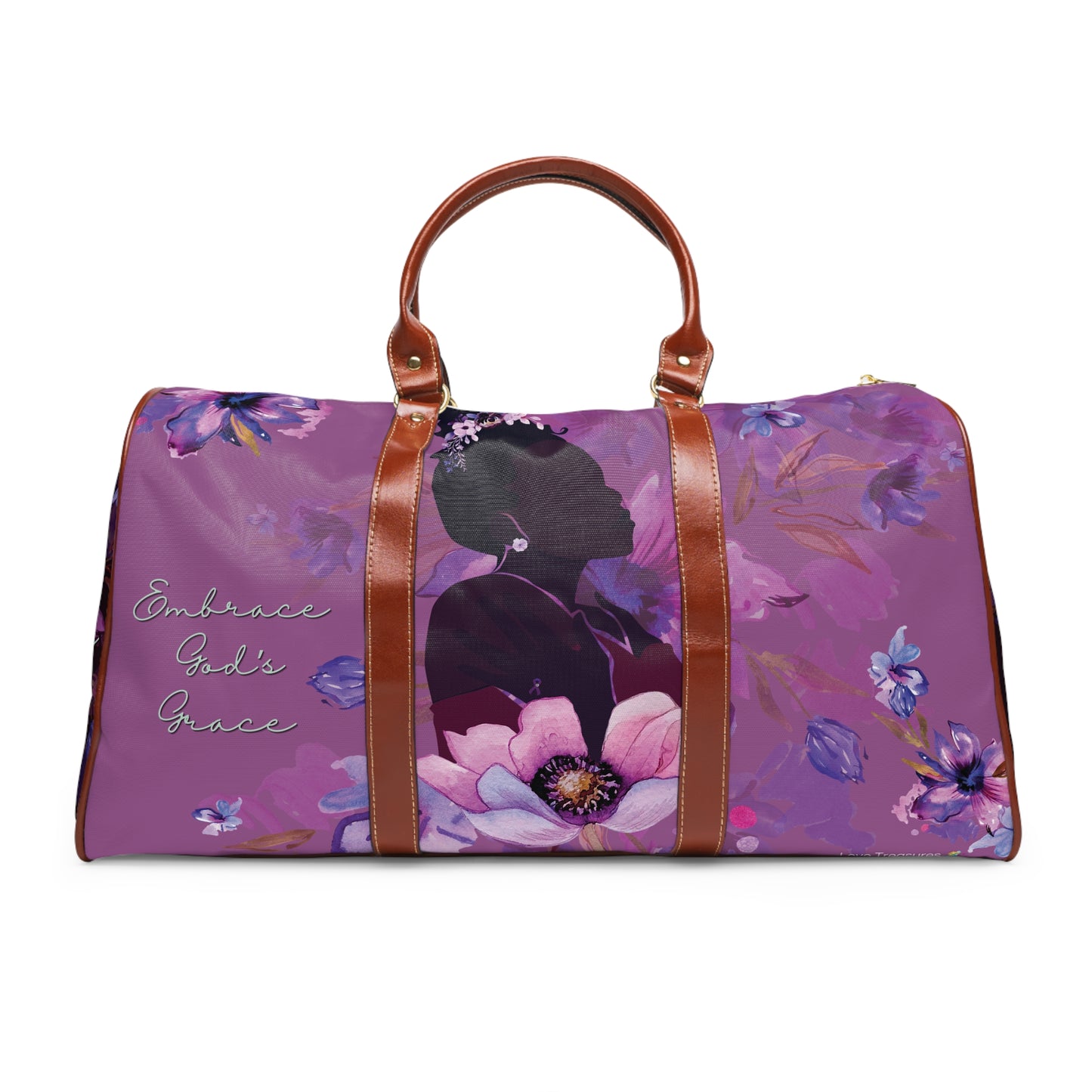 Embrace God's Grace Waterproof Travel Bag, 20" x 12"