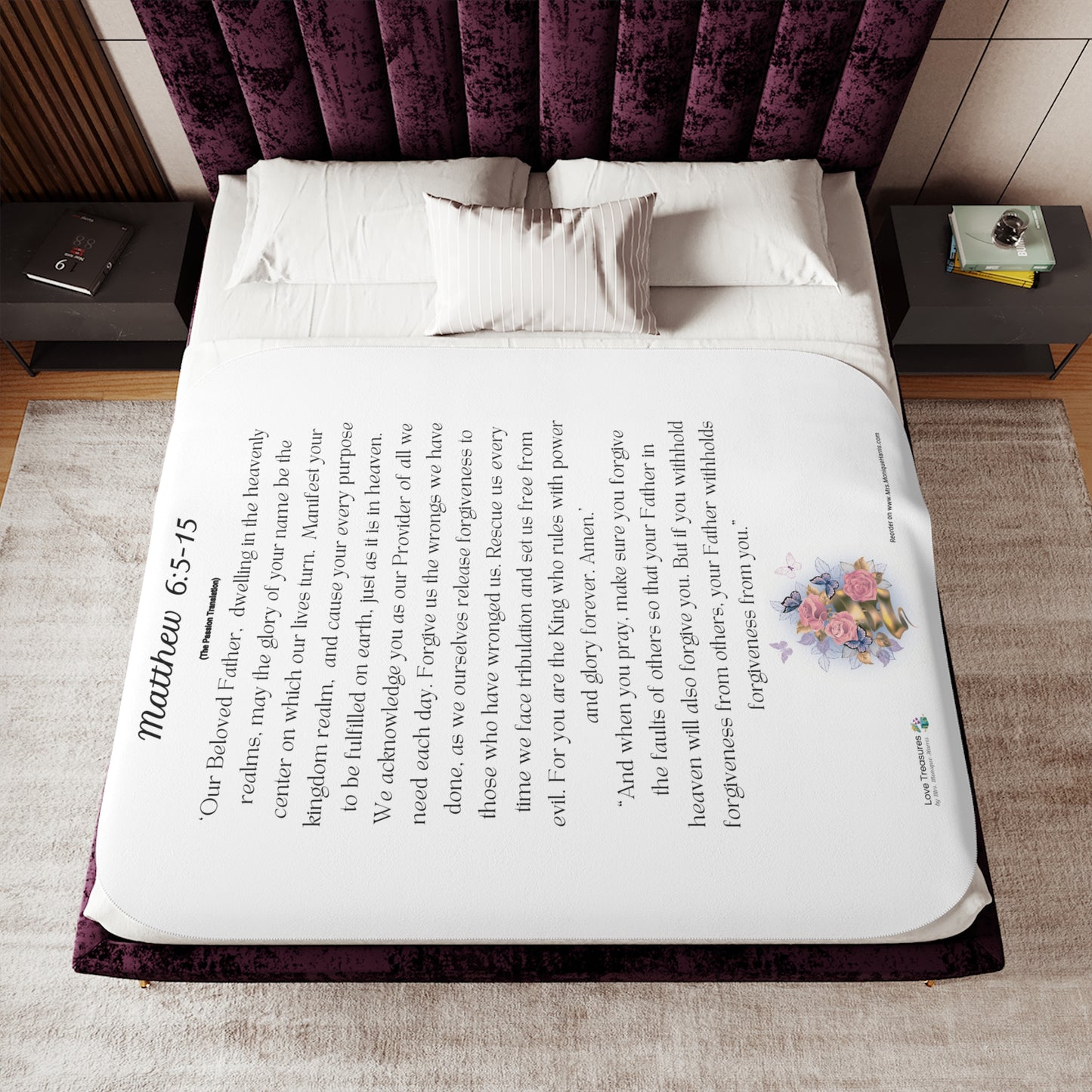 Handle with The Lord's Prayer Comfort Blanket